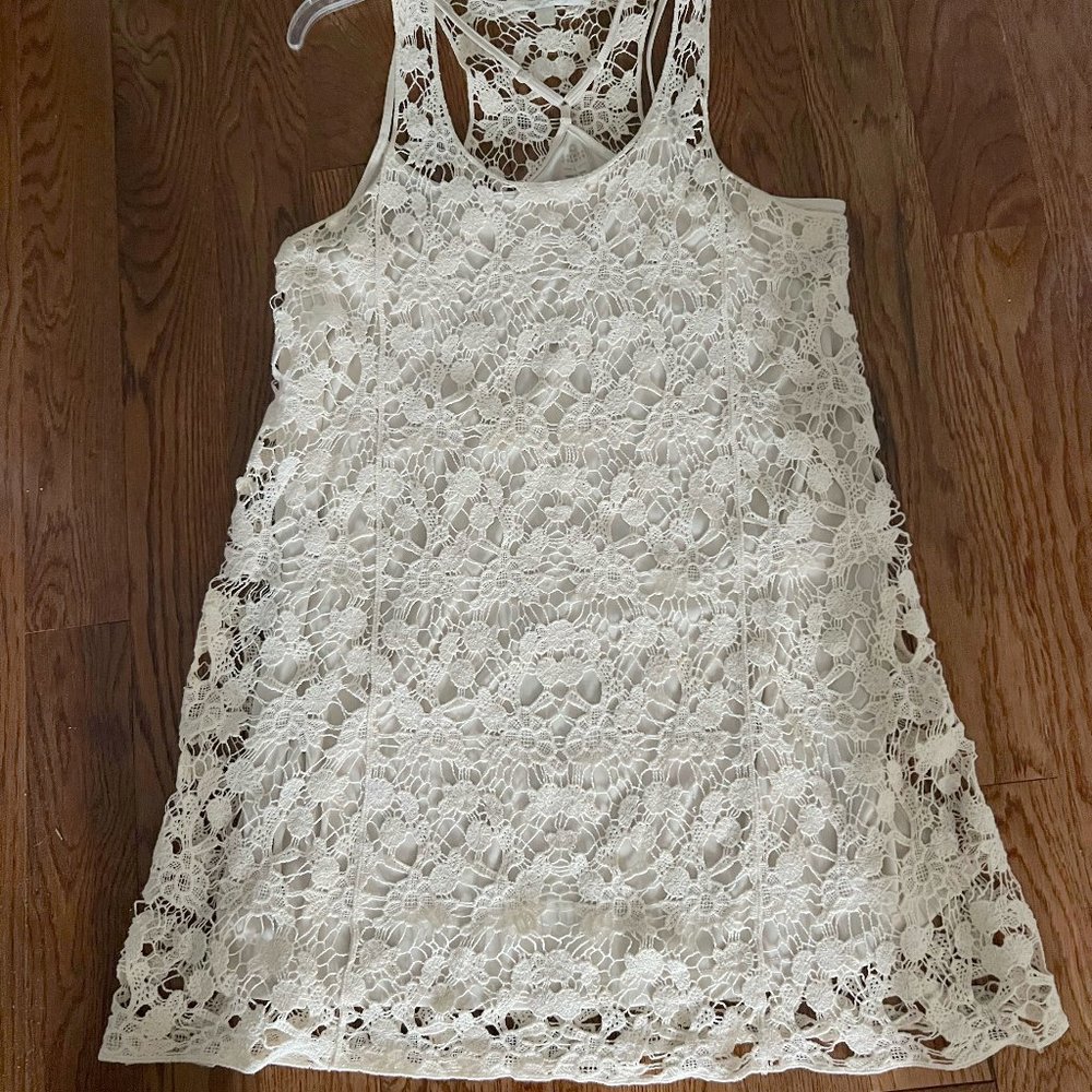 Lauren Conrad Crochet Sleeveless Dress, size L